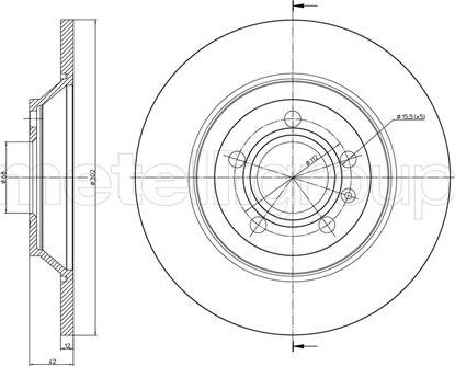 Fri.Tech. BD1318 - Тормозной диск avtokuzovplus.com.ua