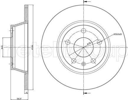 Fri.Tech. BD1319 - Тормозной диск avtokuzovplus.com.ua