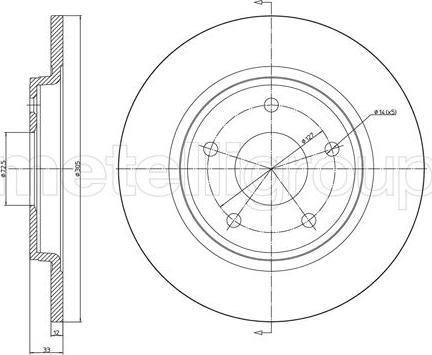 Fri.Tech. BD1322 - Тормозной диск avtokuzovplus.com.ua