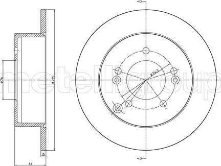 Fri.Tech. BD1326 - Гальмівний диск autocars.com.ua