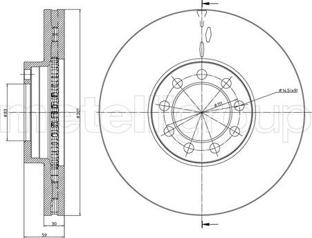 Magneti Marelli 360406109300 - Гальмівний диск autocars.com.ua