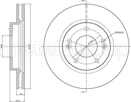 Fri.Tech. BD1351 - Тормозной диск autodnr.net