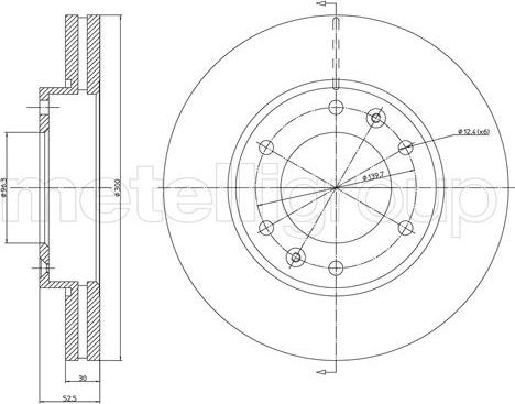 Fri.Tech. BD1352 - Тормозной диск avtokuzovplus.com.ua