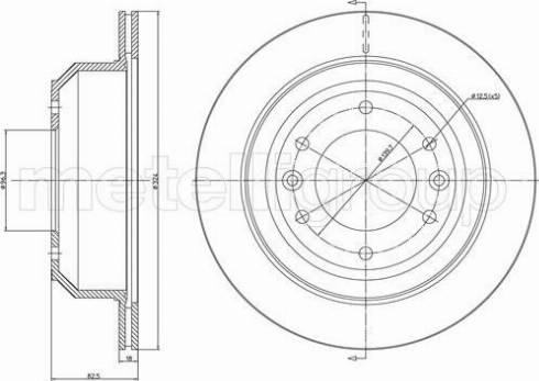 Fri.Tech. BD1354 - Тормозной диск avtokuzovplus.com.ua