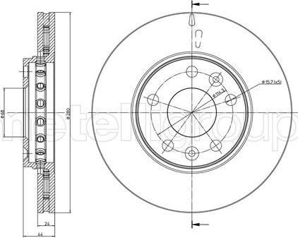 Fri.Tech. BD1359 - Гальмівний диск autocars.com.ua