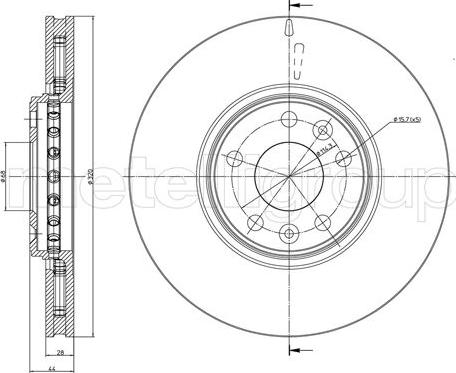 Fri.Tech. BD1360 - Гальмівний диск autocars.com.ua