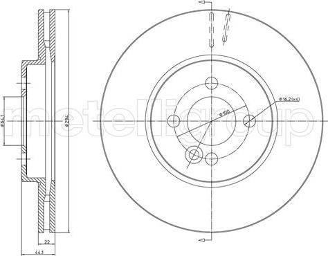 Fri.Tech. BD1368 - Тормозной диск avtokuzovplus.com.ua