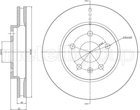 Fri.Tech. BD1377 - Тормозной диск avtokuzovplus.com.ua