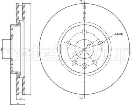 Fri.Tech. BD1378 - Тормозной диск avtokuzovplus.com.ua