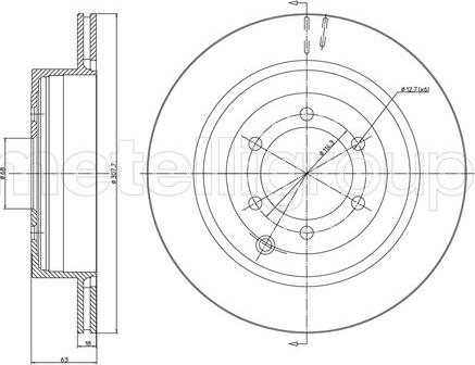 Fri.Tech. BD1423 - Тормозной диск avtokuzovplus.com.ua