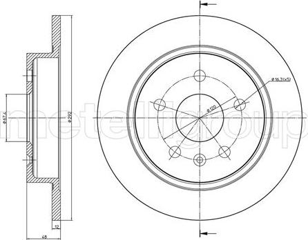 Fri.Tech. BD1425 - Тормозной диск avtokuzovplus.com.ua