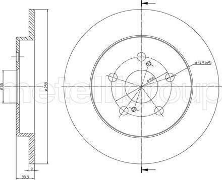 Fri.Tech. BD1440 - Тормозной диск avtokuzovplus.com.ua