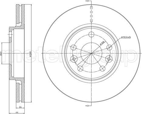 Fri.Tech. BD1460 - Тормозной диск avtokuzovplus.com.ua