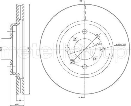 Fri.Tech. BD1462 - Тормозной диск avtokuzovplus.com.ua