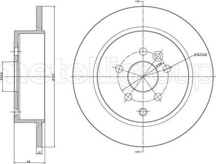 Fri.Tech. BD1472 - Тормозной диск avtokuzovplus.com.ua