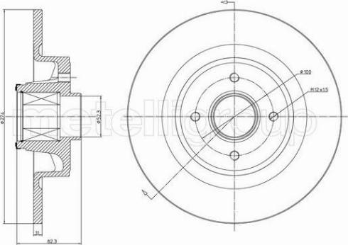 Fri.Tech. BD1481 - Гальмівний диск autocars.com.ua