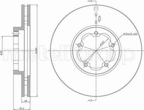 Fri.Tech. BD1488 - Тормозной диск avtokuzovplus.com.ua