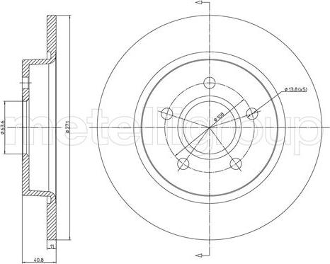 Fri.Tech. BD1492 - Тормозной диск avtokuzovplus.com.ua