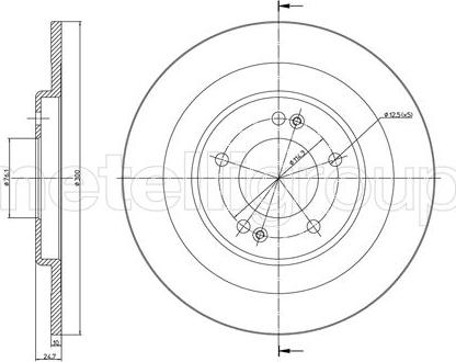 Fri.Tech. BD1507 - Тормозной диск avtokuzovplus.com.ua