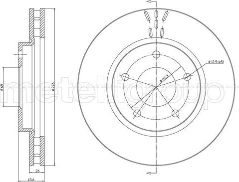 Fri.Tech. BD1527 - Тормозной диск autodnr.net