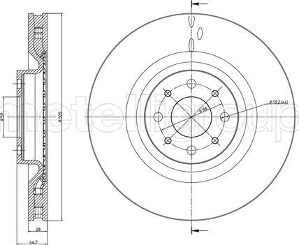 Fri.Tech. BD1541 - Тормозной диск avtokuzovplus.com.ua