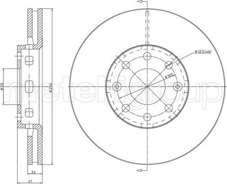 Fri.Tech. BD1552 - Гальмівний диск autocars.com.ua