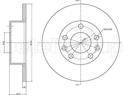 Fri.Tech. BD1575 - Тормозной диск avtokuzovplus.com.ua