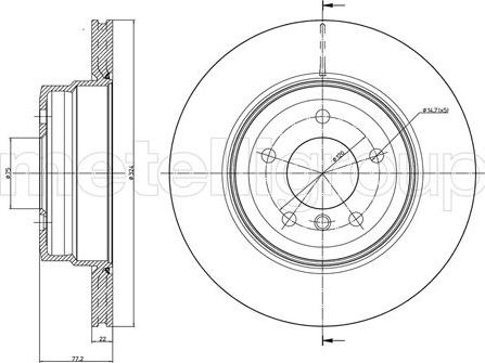 JP Group 1463205100 - Тормозной диск avtokuzovplus.com.ua