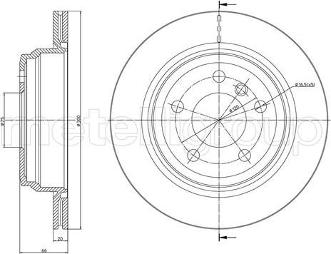 Fri.Tech. BD1664 - Тормозной диск avtokuzovplus.com.ua