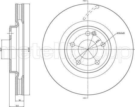 Fri.Tech. BD1667 - Тормозной диск avtokuzovplus.com.ua