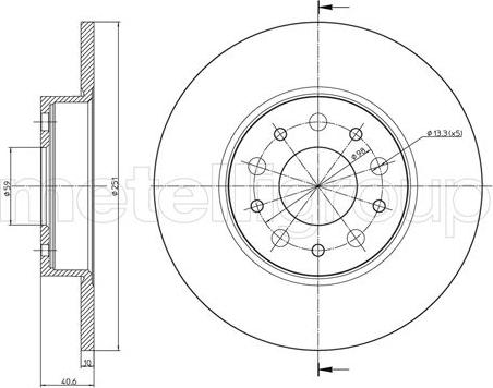 Fri.Tech. BD1674 - Тормозной диск avtokuzovplus.com.ua