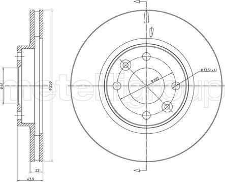 Fri.Tech. BD1677 - Тормозной диск avtokuzovplus.com.ua