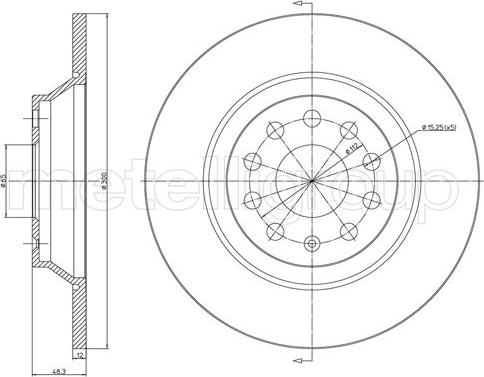 DON PCD12752 - Тормозной диск avtokuzovplus.com.ua