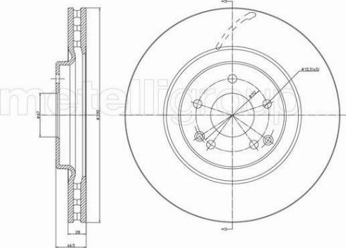 Fri.Tech. BD1685 - Тормозной диск avtokuzovplus.com.ua