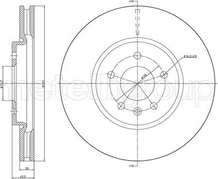 Fri.Tech. BD1694 - Тормозной диск avtokuzovplus.com.ua