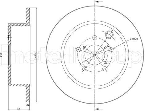 Fri.Tech. BD1701 - Тормозной диск avtokuzovplus.com.ua