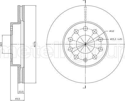 Fri.Tech. BD1767 - Тормозной диск avtokuzovplus.com.ua