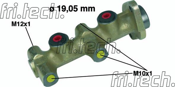 Fri.Tech. PF107 - Главный тормозной цилиндр avtokuzovplus.com.ua