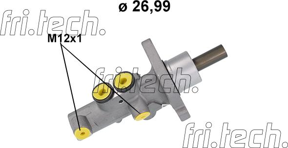 Fri.Tech. PF1218 - Головний гальмівний циліндр autocars.com.ua