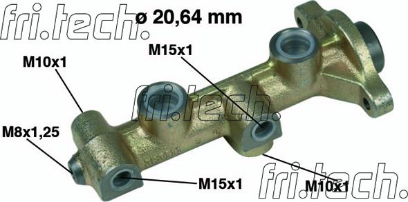 Fri.Tech. PF159 - Головний гальмівний циліндр autocars.com.ua