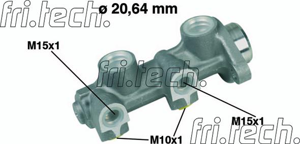 Fri.Tech. PF167 - Головний гальмівний циліндр autocars.com.ua