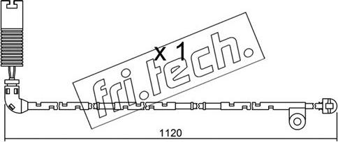 Fri.Tech. SU.156 - Сигналізатор, знос гальмівних колодок autocars.com.ua