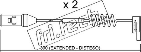 Fri.Tech. SU.167K - Сигналізатор, знос гальмівних колодок autocars.com.ua