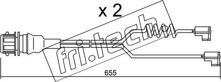 Fri.Tech. SU.186K - Сигналізатор, знос гальмівних колодок autocars.com.ua