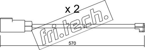 Fri.Tech. SU.244K - Сигналізатор, знос гальмівних колодок autocars.com.ua