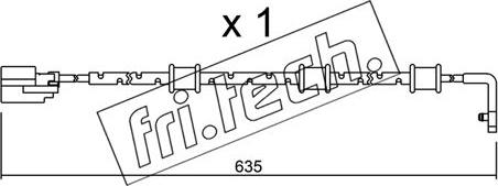 Fri.Tech. SU.323 - Сигналізатор, знос гальмівних колодок autocars.com.ua