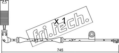 Fri.Tech. SU.326 - Сигнализатор, износ тормозных колодок avtokuzovplus.com.ua