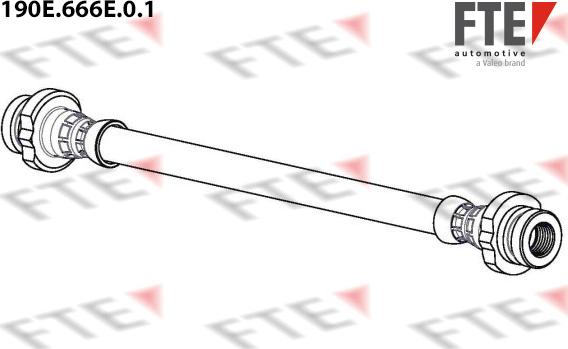 FTE 190E.666E.0.1 - Тормозной шланг avtokuzovplus.com.ua