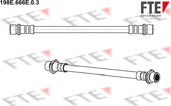 FTE 198E.666E.0.3 - Гальмівний шланг autocars.com.ua