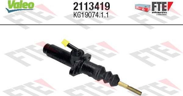 FTE 2113419 - Головний циліндр, система зчеплення autocars.com.ua